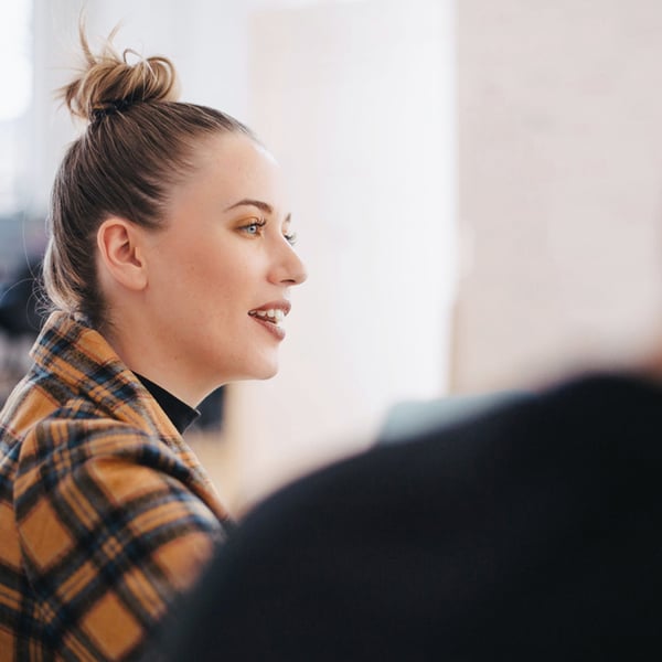 Female working in the office